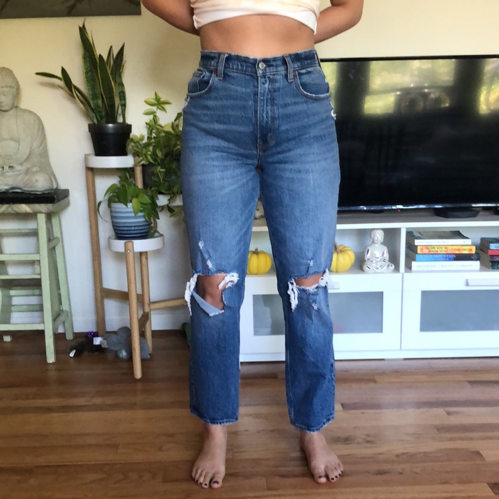 Curve Love 90s Ultra High Rise Straight Jeans